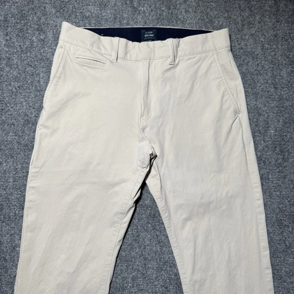 J.Crew 484 Slim-Fit Stretch Tech Chino Pant Beige Brown W29, 30" Inseam - Picture 3 of 16